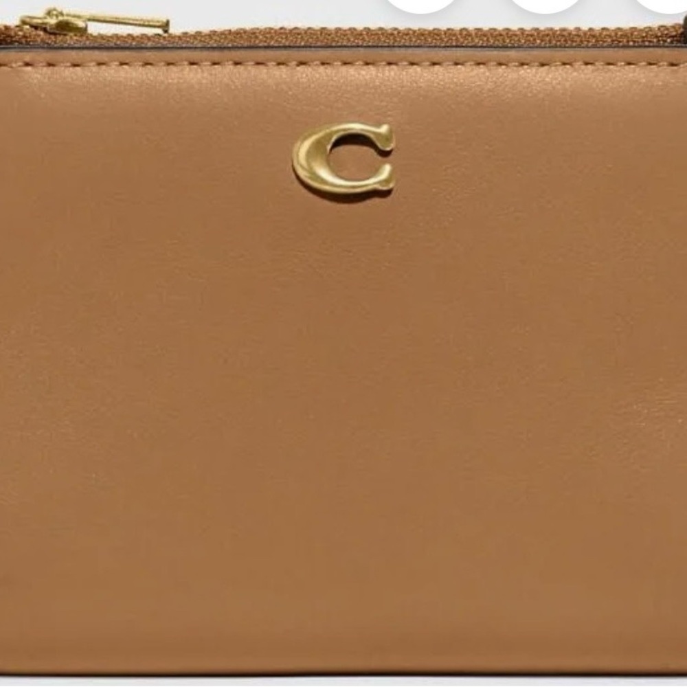 Coach Leather bifold snap wallet